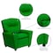 Flash Furniture Kids Recliner, 25" to 39" x 28", Upholstery Color: Green, Weight Capacity: 90 lb. BT-7950-KID-GRN-GG - alternate 2